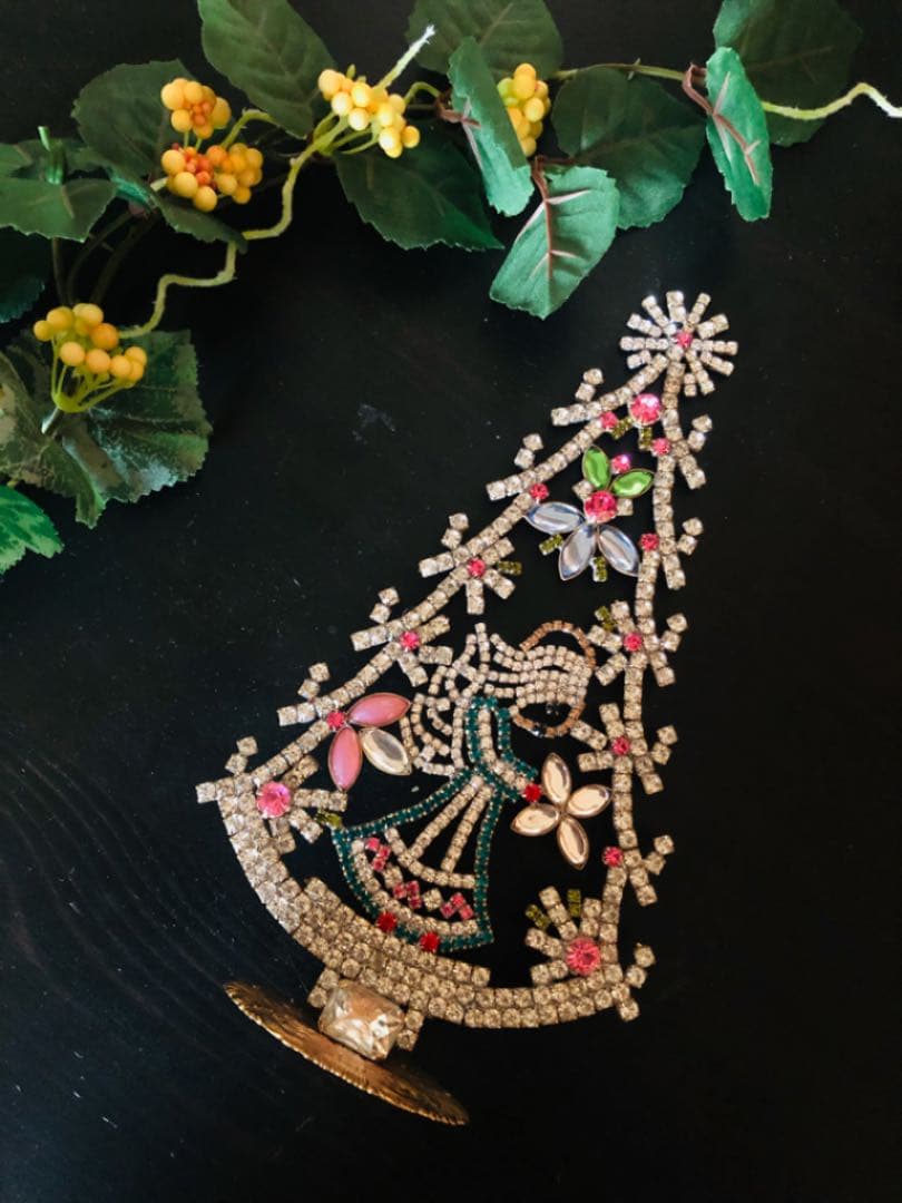 チェコ ◆ヴィンテージ ツリー◆天使　ピンク