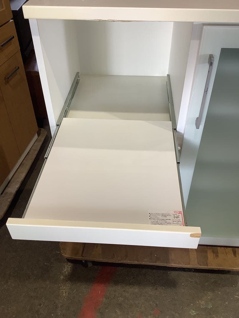 ニトリ キッチンボード キッチンカウンター 食器棚 幅88cm コンセント口有り