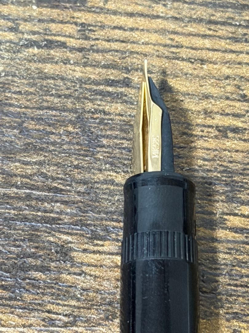 試筆のみ　1979年製　初代　ジャスタス　14金　ゴールド　万年筆　細字