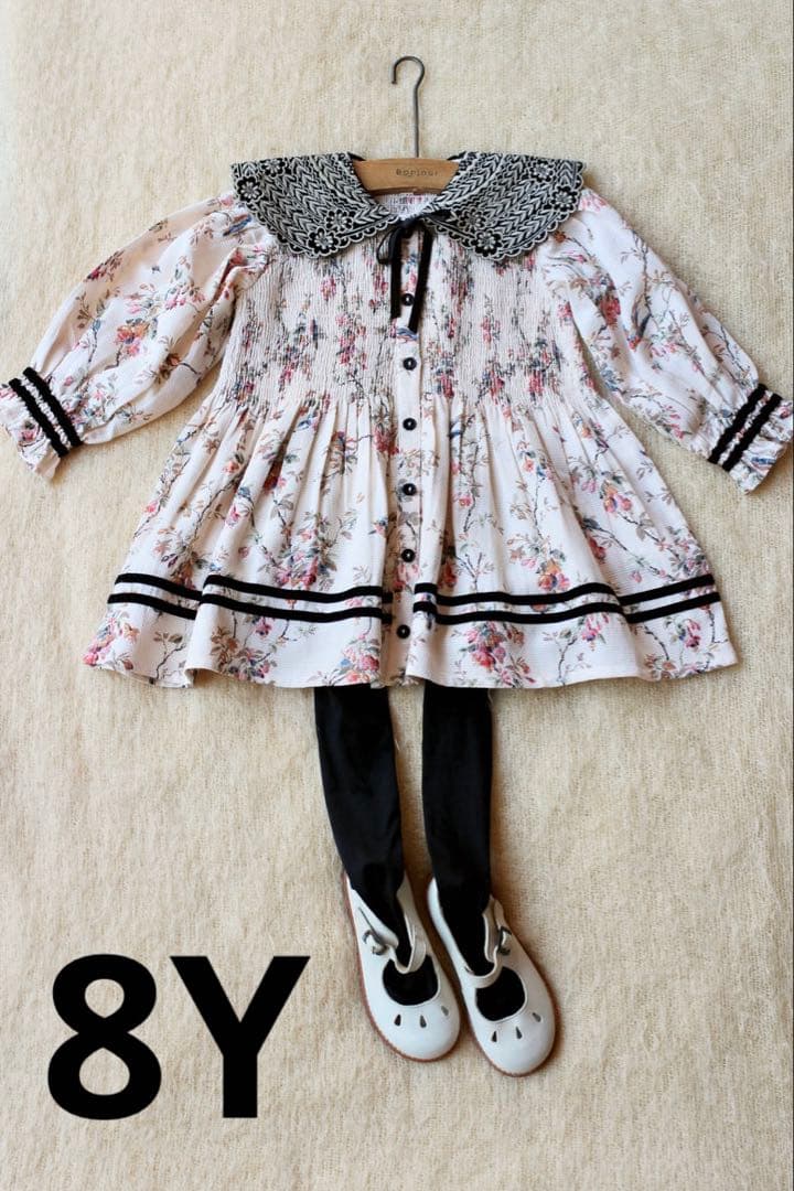 m*k様 Bonjour diary 花柄チュニック　ワンピース　8Y