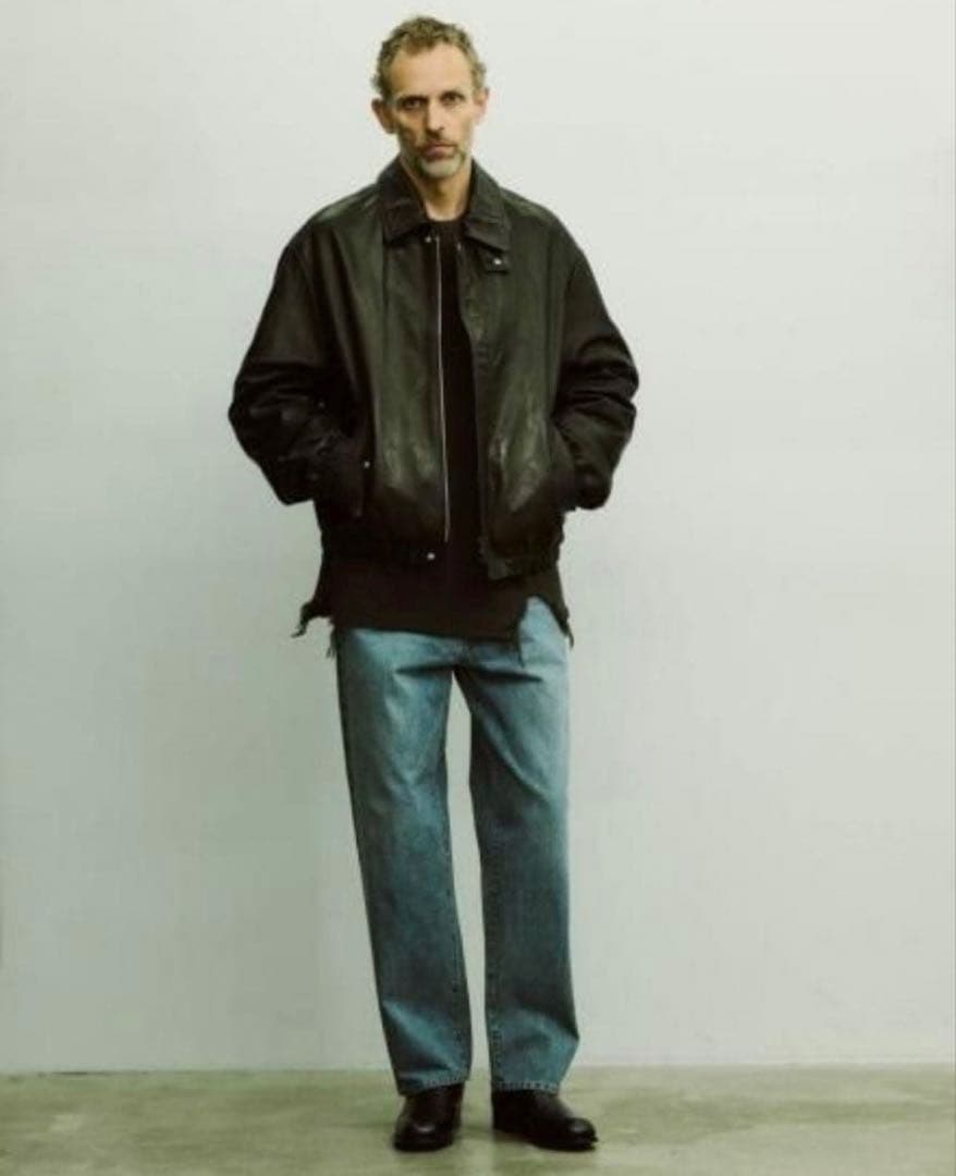 ジャケット・アウター stein 24SS leather zip blouson