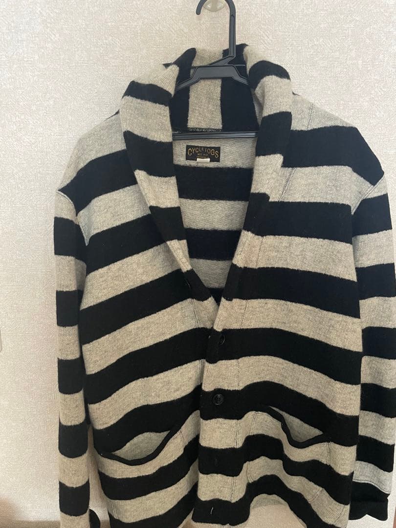 CYCLETOGS カーディガン サイズ42 ブラック/グレー　ウエストライド