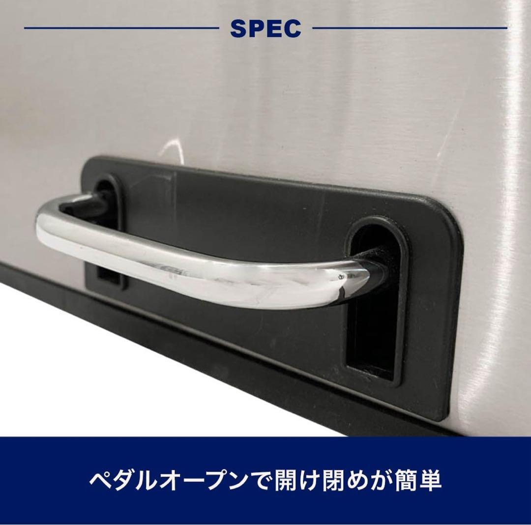 【新品】ステンレス製 3コンパートメント ゴミ箱