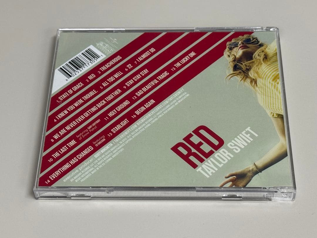 東*木様 Taylor Swift　RED　直筆サイン入りCD