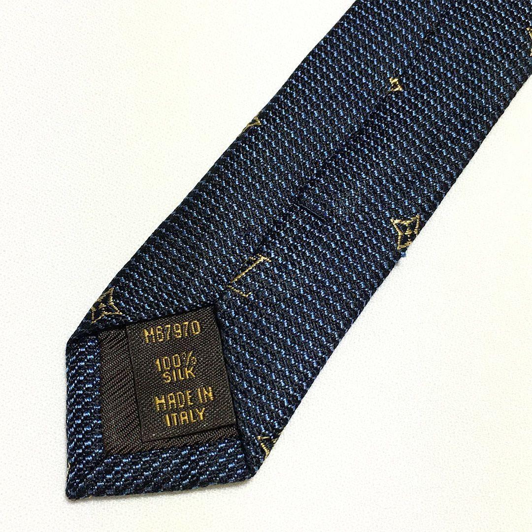 未使用級 ルイヴィトン Louis Vuitton ネクタイ LV柄 モノグラム