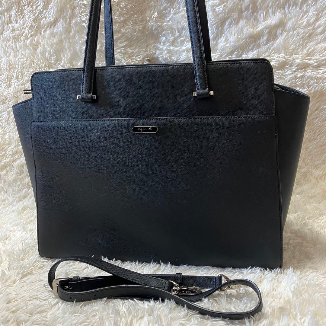 【miyu様】アニエスベー トートバッグ 2way ショルダー付き ビジネス