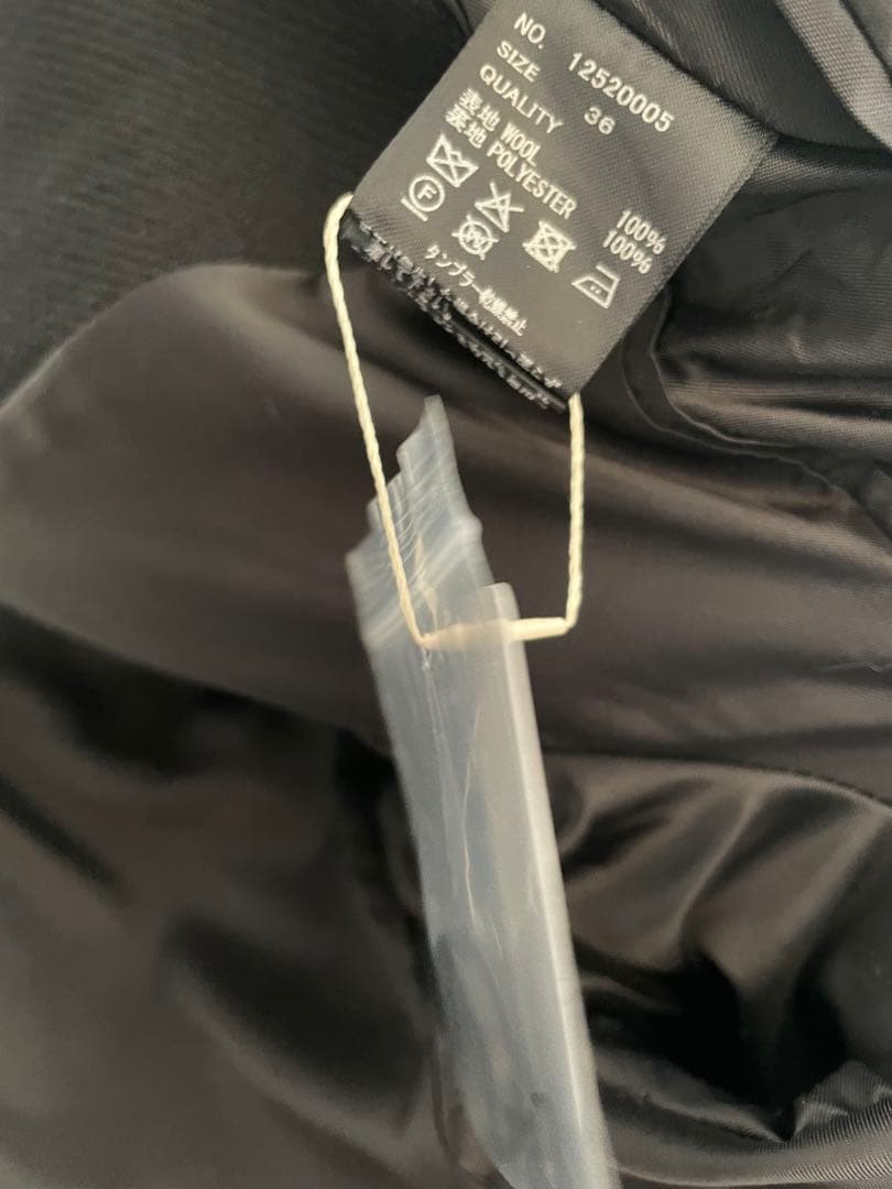 Wool 100% Chester Coat 36 ブラック　todayful