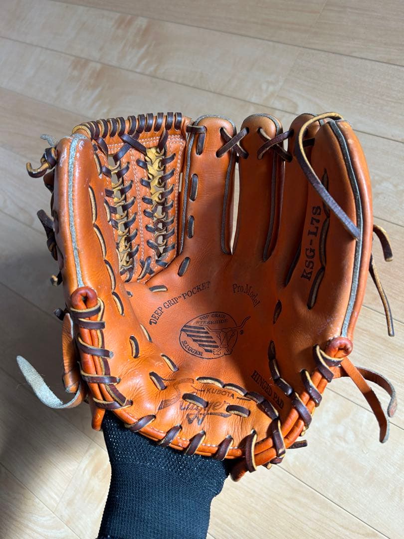 【使用少】スラッガー 硬式 内野手用 廃盤ラベル KSG-L7