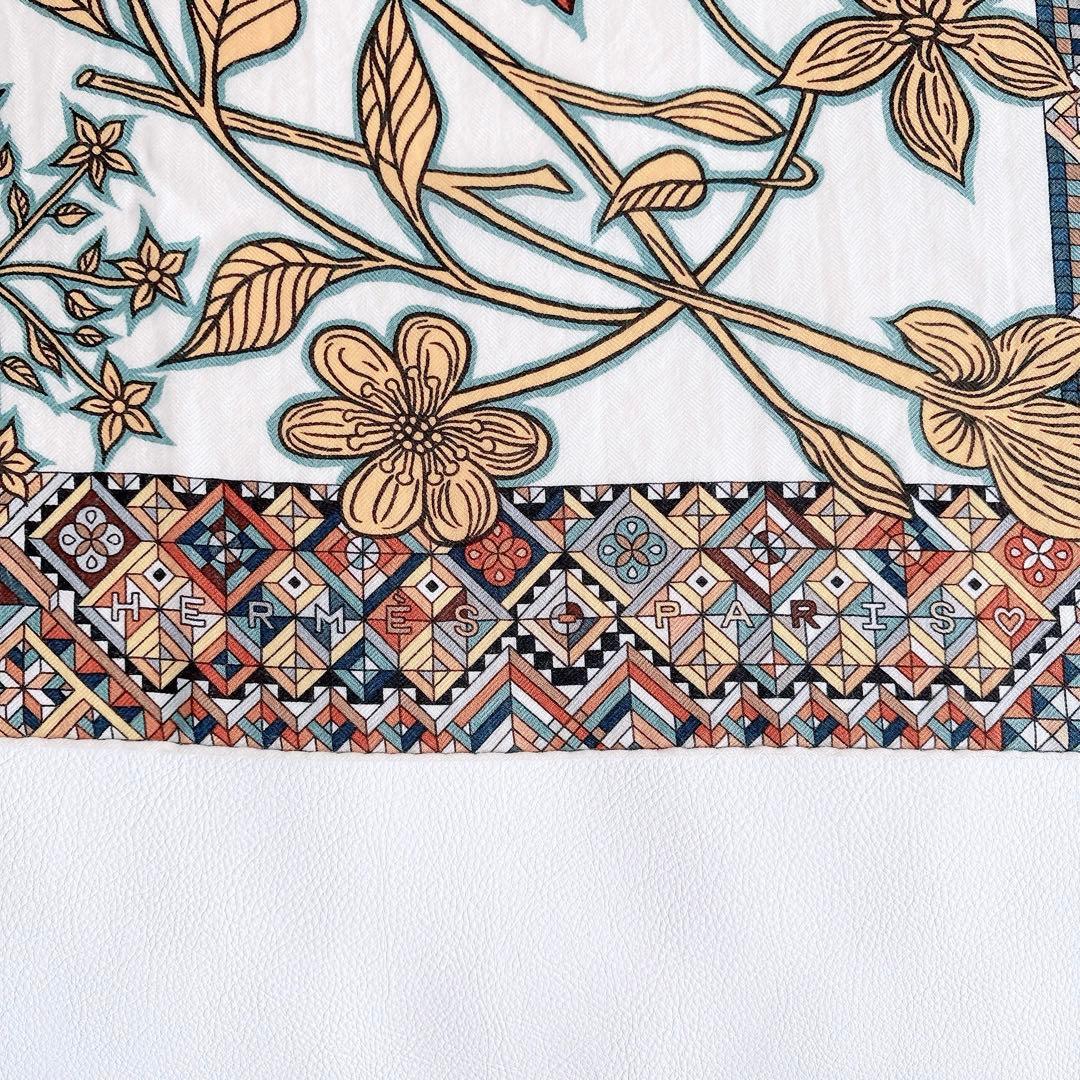 てまり　エルメス HERMES カレジェアン140 ジャガーとハチドリ