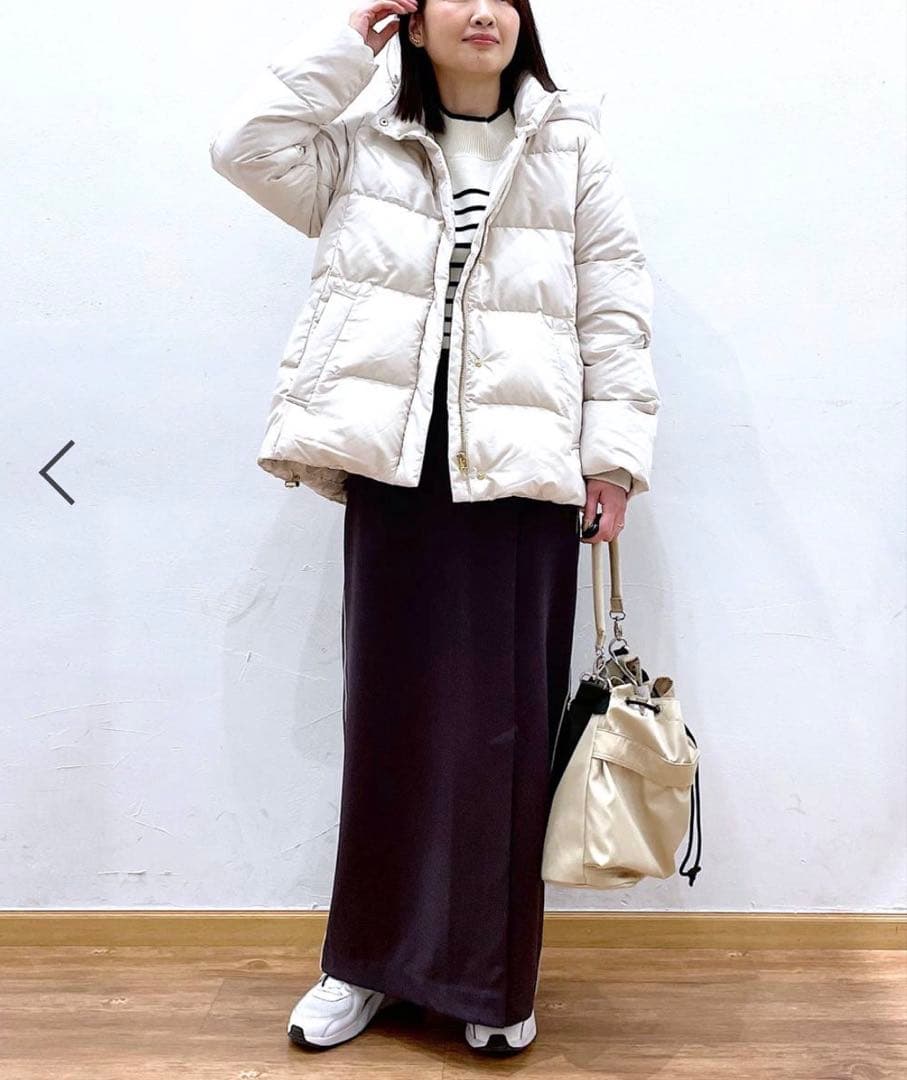 タグつき♪ GLOBAL WORK ダウンフードブルゾン グレージュ