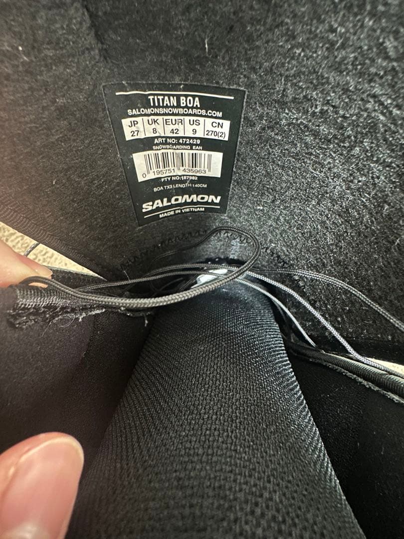 SALOMON TITAN BOA スノーボードブーツ ブラック