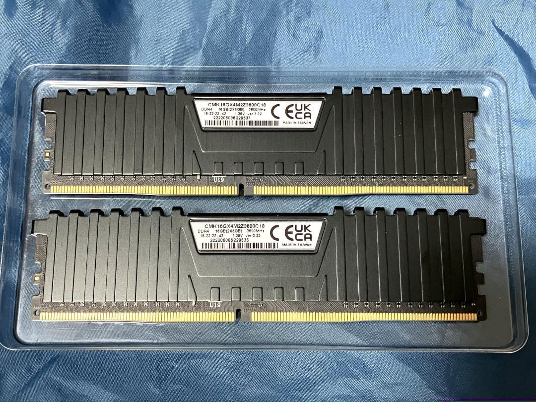 【動作確認済み】Corsair DDR4 3600 16GB(8GB×2)