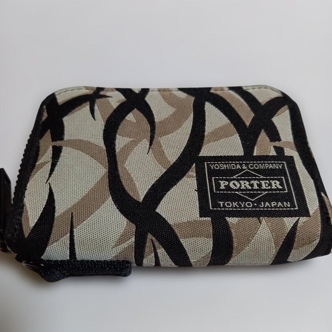 (美品) PORTERギリー マルチケース トライバルカモ &カードケース