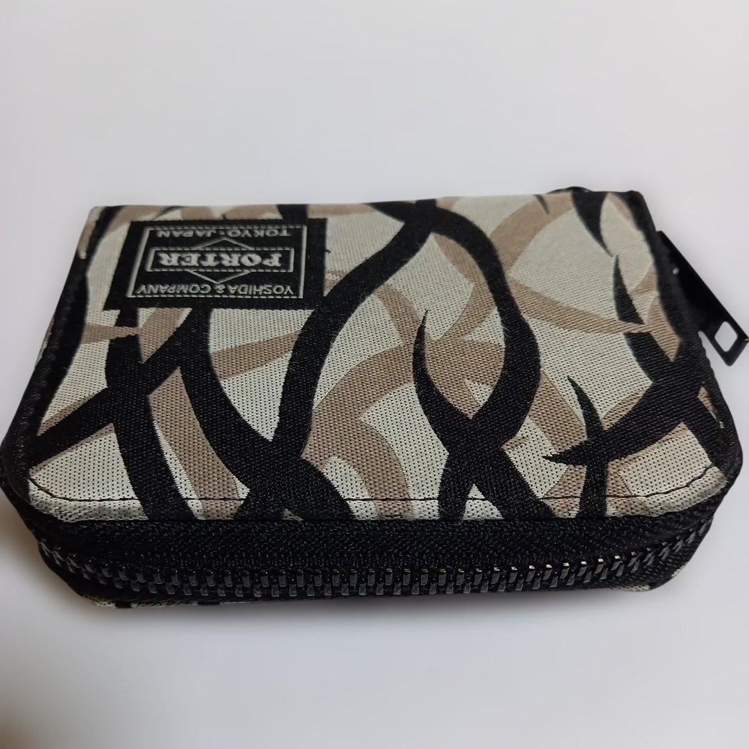 (美品) PORTERギリー マルチケース トライバルカモ &カードケース