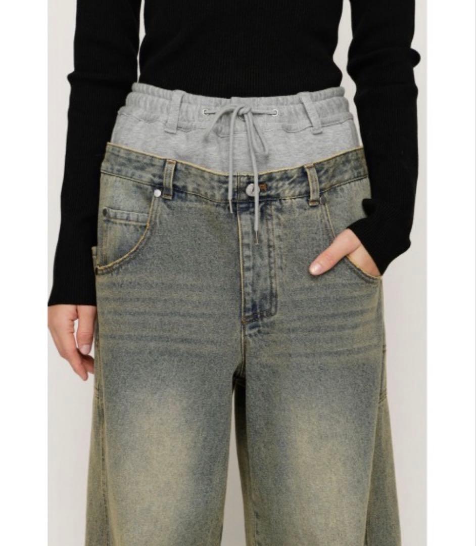 SLY LAYERED WAIST DOCKING PT レイヤード ウエスト