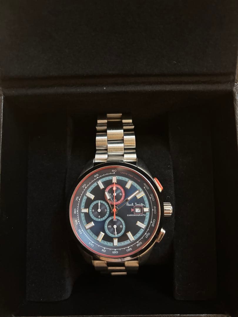 Paul Smith クロノグラフ腕時計 ブラック/シルバー