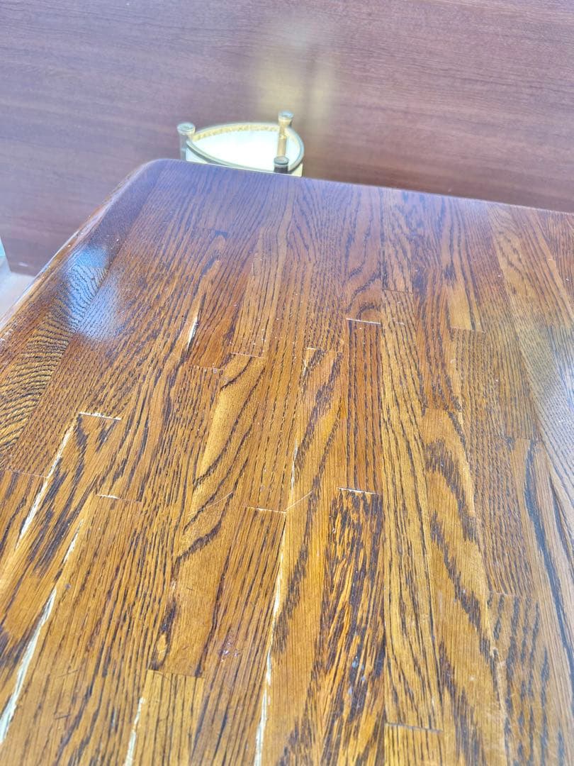 691 北欧風 ダイニングテーブル　木製 4人用 140cm ヴィンテージ　a