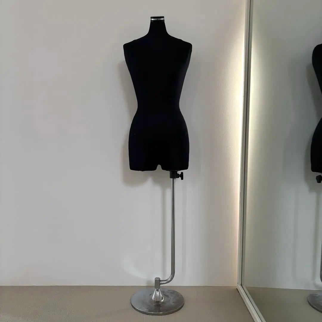 レディース マネキン トルソー ブラック 高さ調節可能