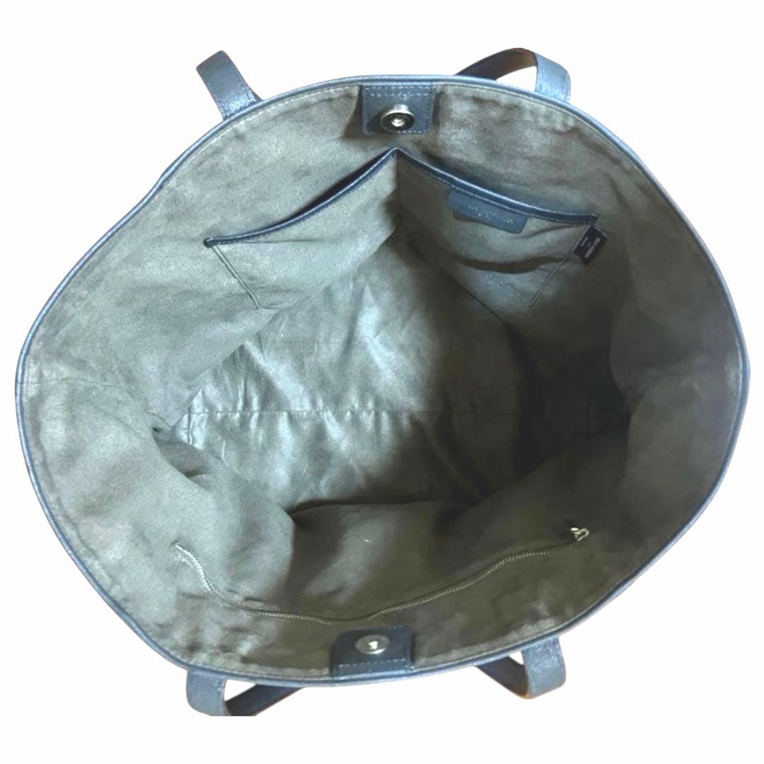 PELLE MORBIDA PMO-CA113 ネイビー トートバッグ