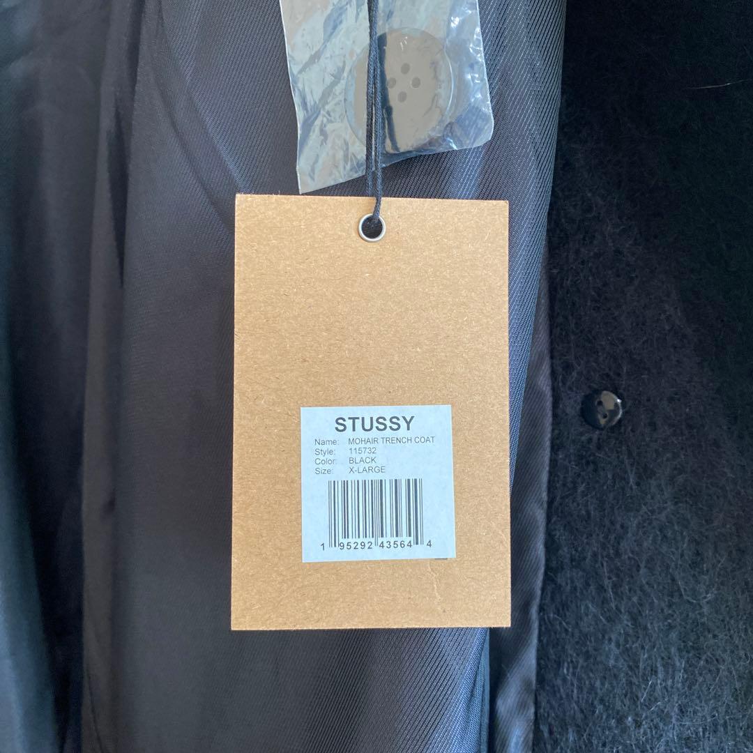 【即完サイズ・新品タグ付き】STUSSY MOHAIR TRENCH COAT