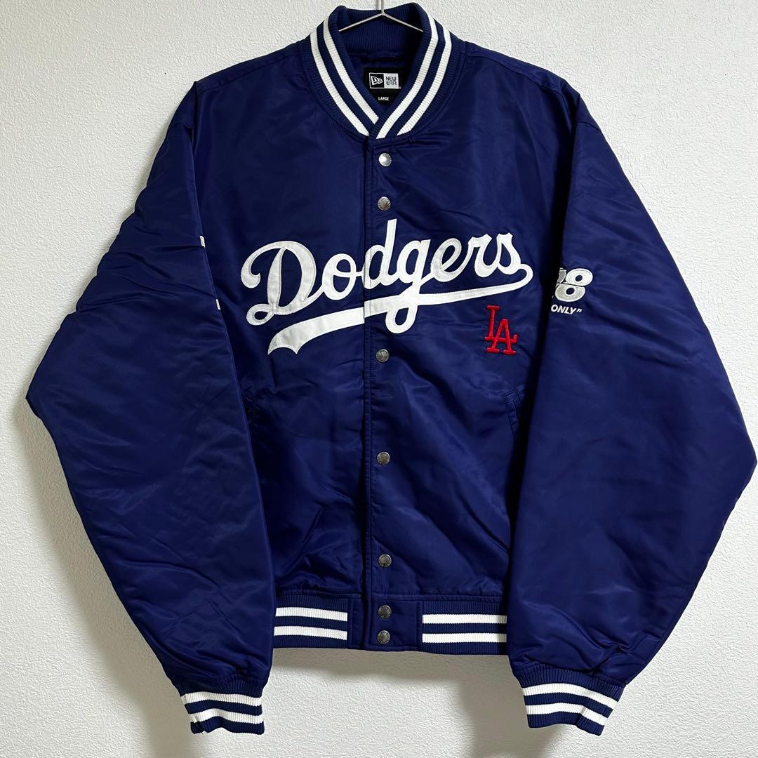 セール‼️ NEWERA ドジャース ナイロンジャケット ブルー GR8③