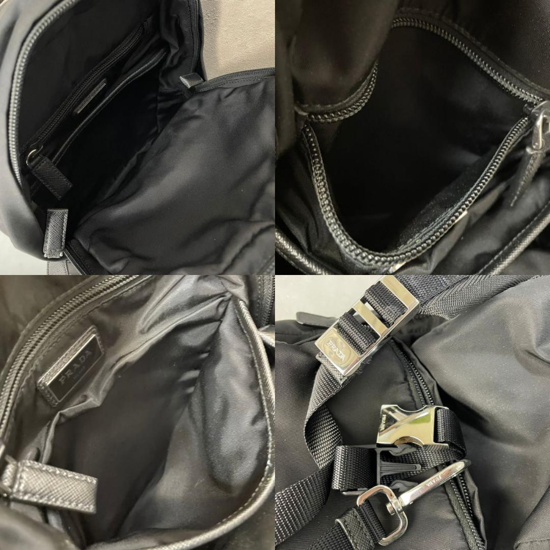 PRADA ボディバッグ プラダ ショルダーバッグ 2VZ013 黒 現行 美品