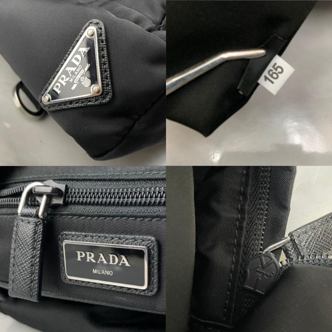 PRADA ボディバッグ プラダ ショルダーバッグ 2VZ013 黒 現行 美品