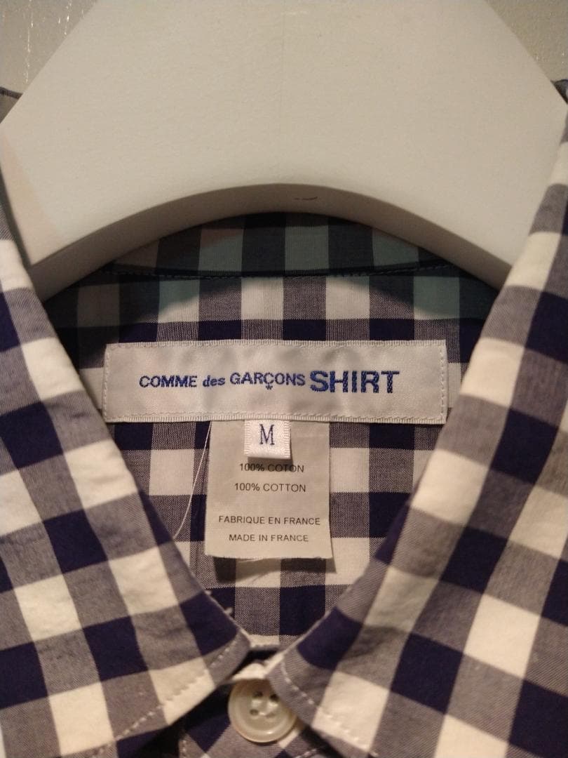 COMME des GARÇONS SHIRT ワイド　ギンガムチェックシャツ