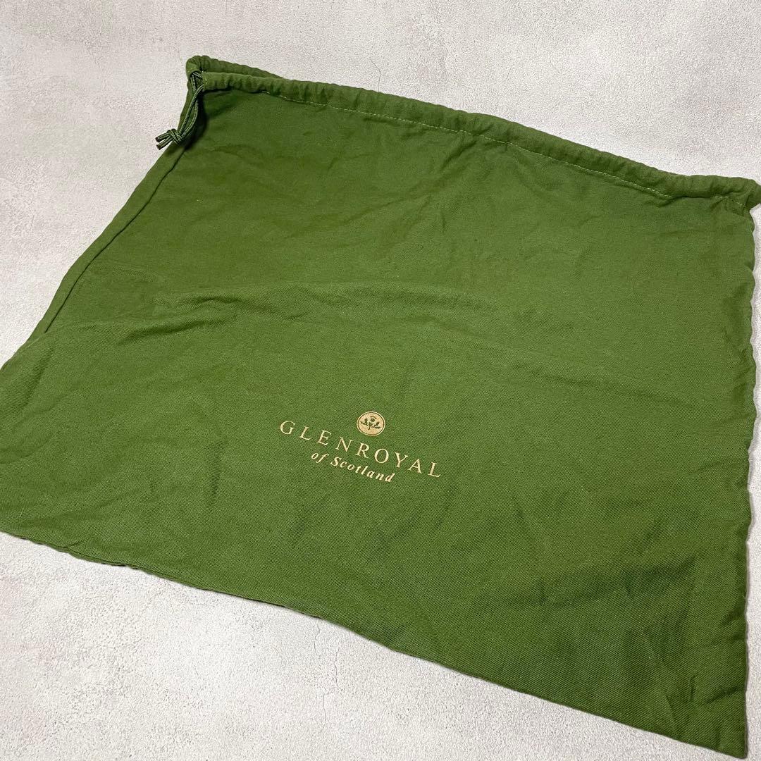 【美品】GLEN キャンバス レザー トートバッグ 保存袋 オリーブ