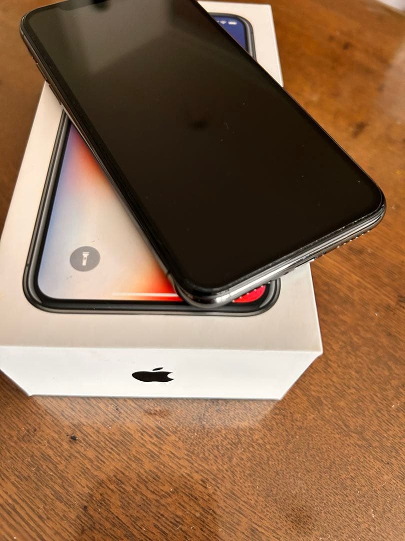 Apple iPhone X ブラック 本体 箱付き