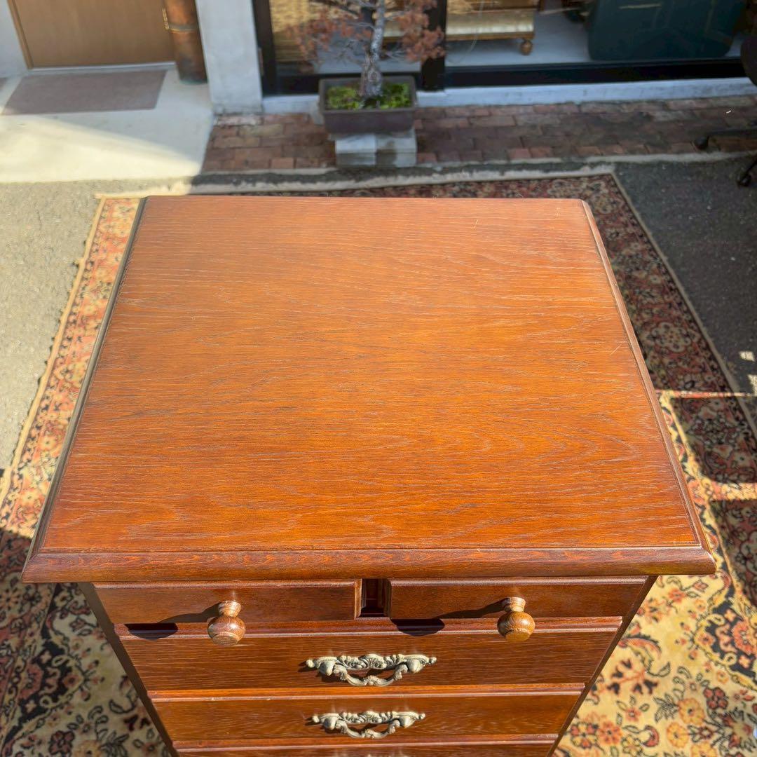 越後民芸家具 ナラ材 ハイチェスト　ヨーロピアンスタイル