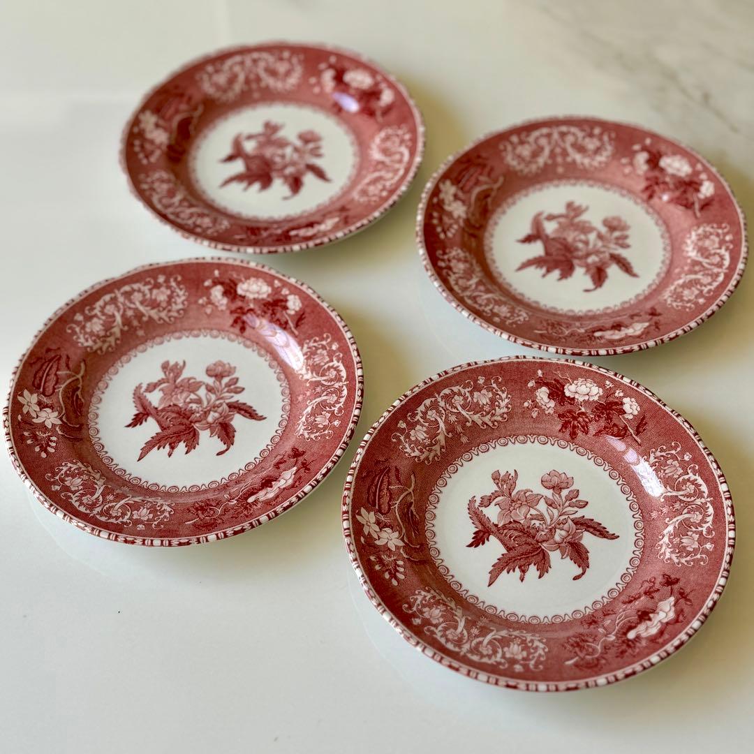 未使用 spode 未使用 スポード ピンクカミラ 皿 プレート 16cm