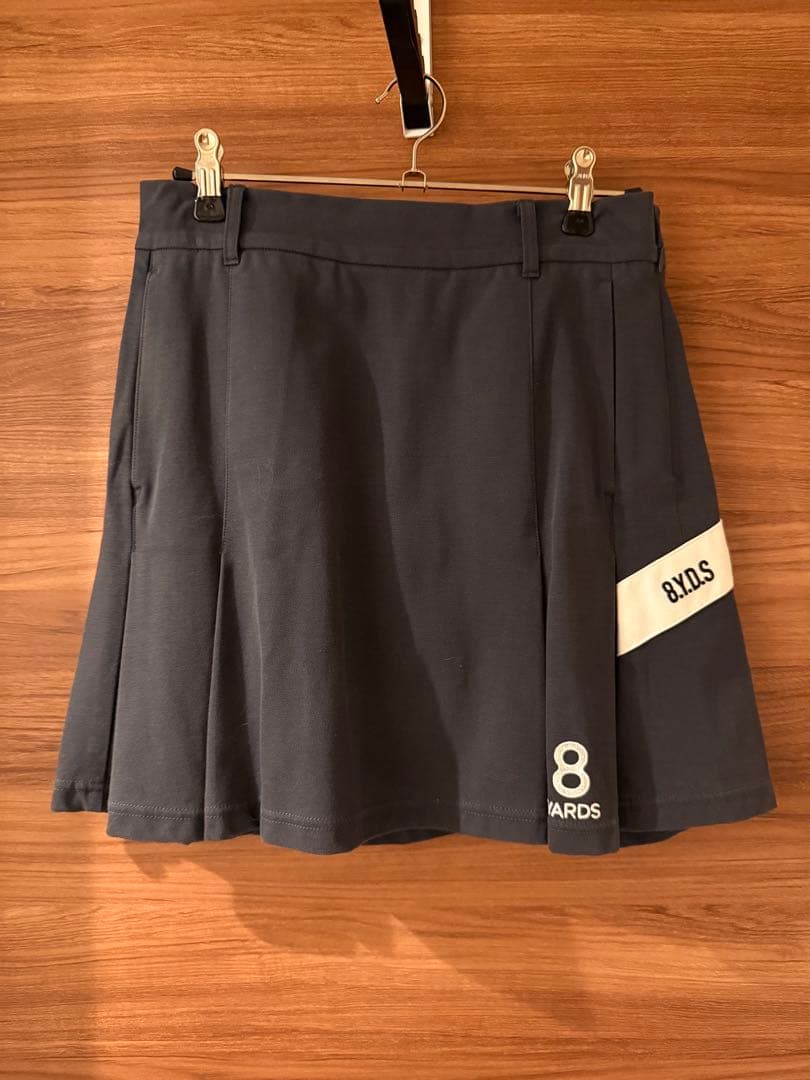 ハチヤーズ 8YARDS プリーツスカート ネイビー