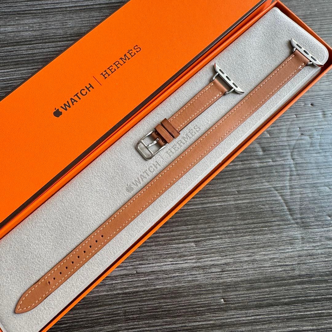 2803 Apple Watch エルメス　ゴールド　ドゥブルトゥール　二重