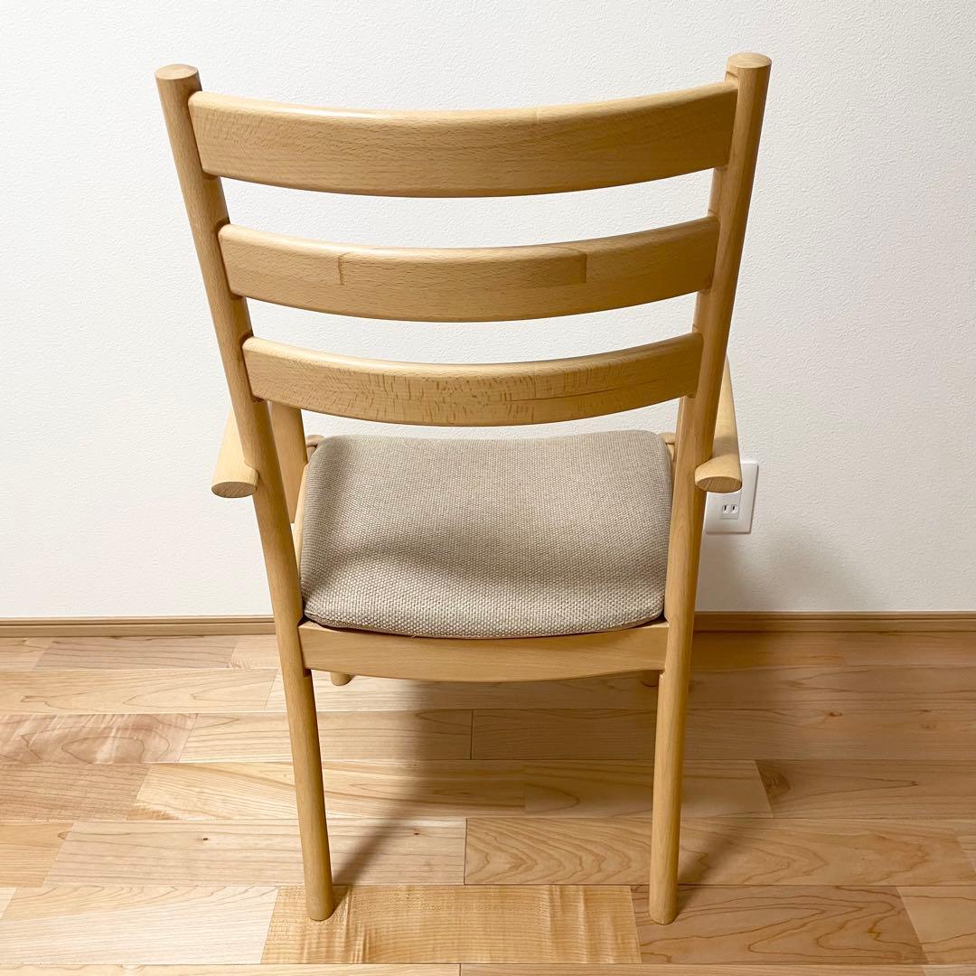 ニトリ　ダイニングチェア　肘付き　Nコレクション　②