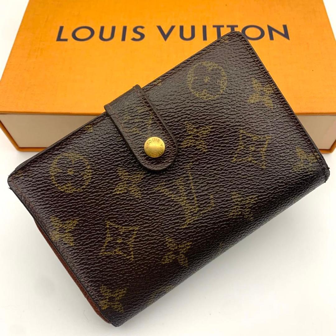 鑑定済み ルイヴィトン ポルトフォイユ ヴィエノワ モノグラム 財布 がま口