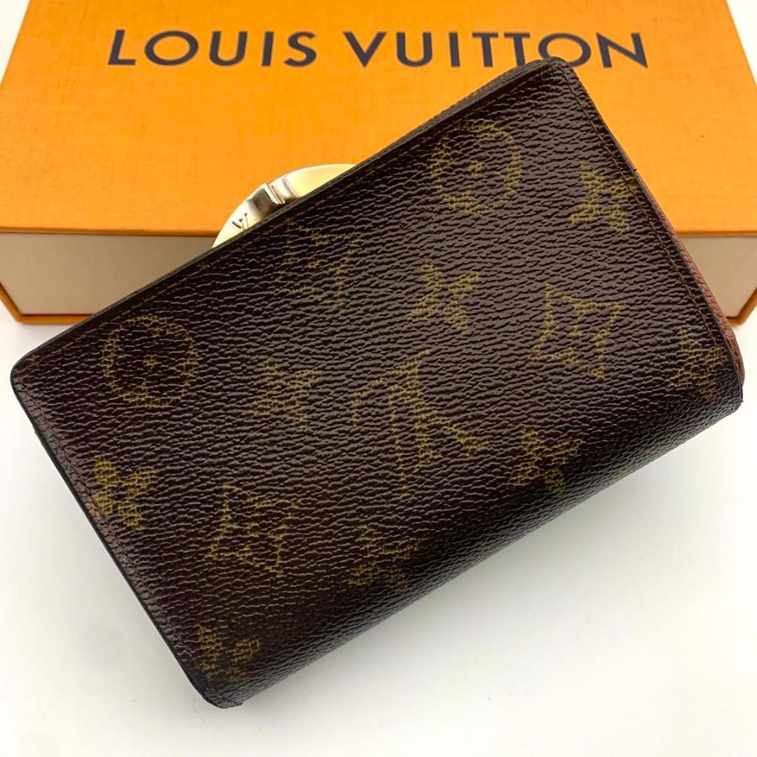 鑑定済み ルイヴィトン ポルトフォイユ ヴィエノワ モノグラム 財布 がま口
