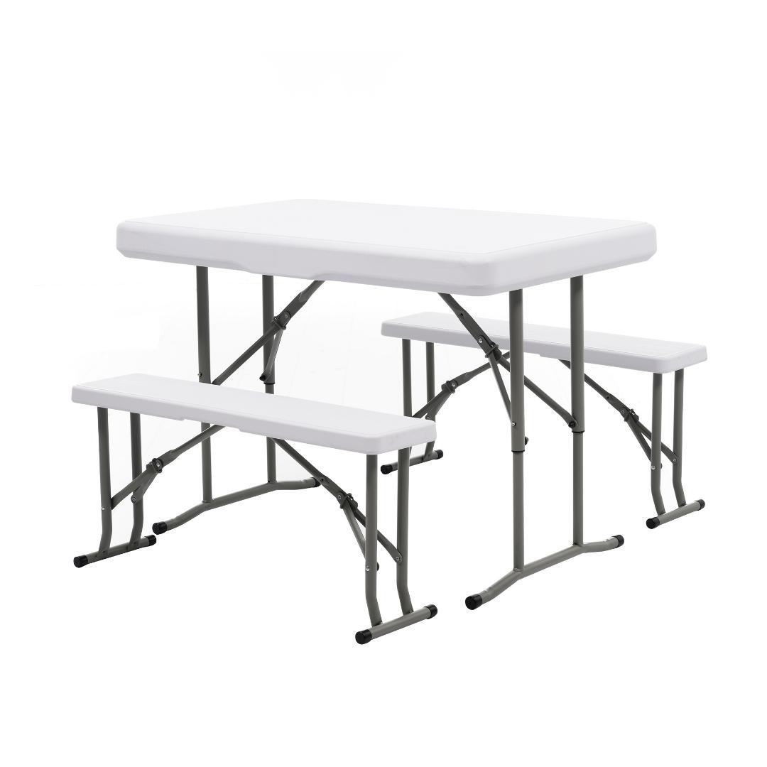 ワークテーブル ガーデンテーブル セット 3点セット 折りたたみ アウトドア屋外