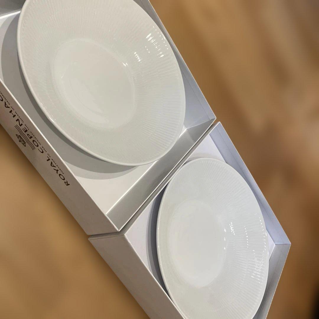   ホワイトプレートセット 2枚