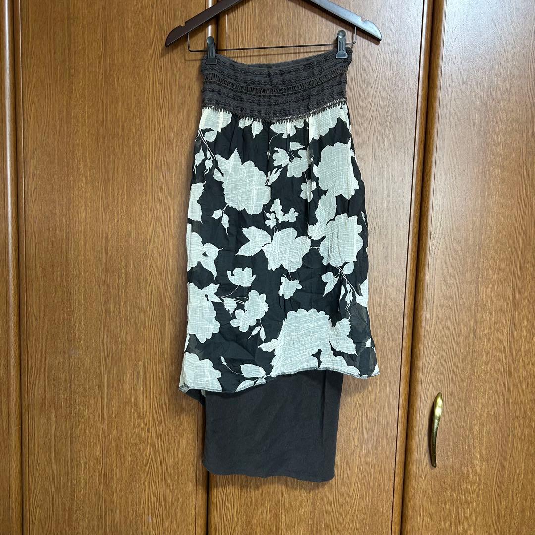 ShareSpirit シェアスピリット シルク混 変形 スカート 稀少 レア