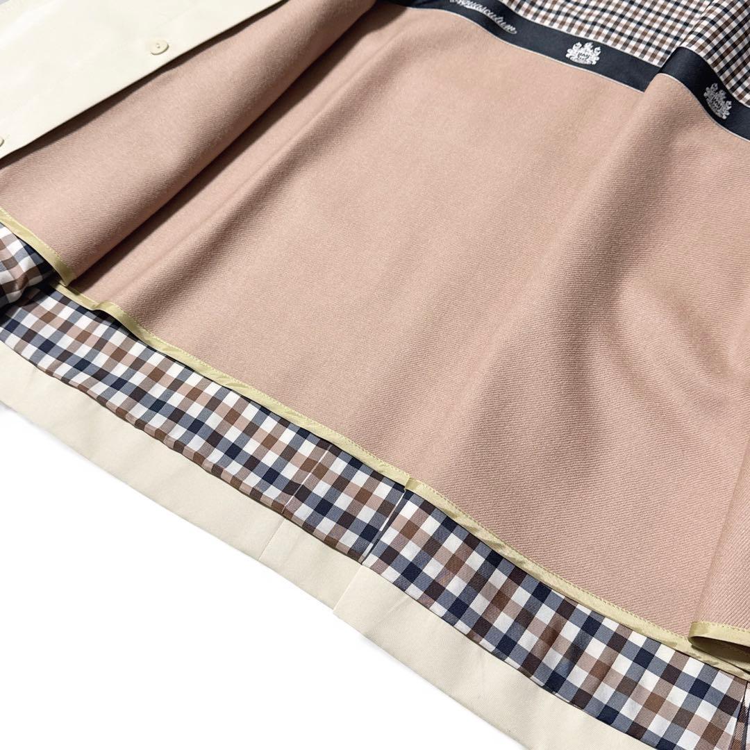 極美品✨️定価10万　アクアスキュータム　トレンチコート　ライナー　ペールベージュ