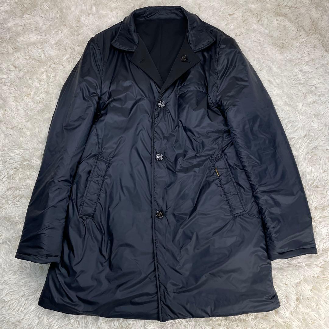 大きいサイズ 極美品 Moorer リバーシブル ステンカラー コート 4XL