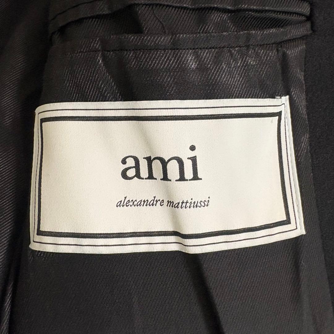 極美品✨国内正規品 定価11万円 アミパリス ブラック ウールコート