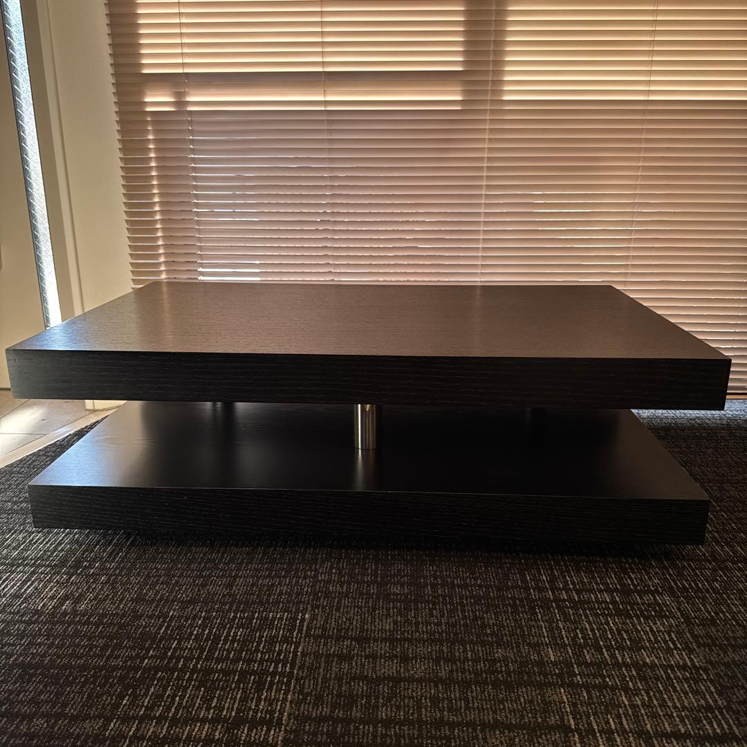 センターテーブル　ブラックオーク突板　長方形