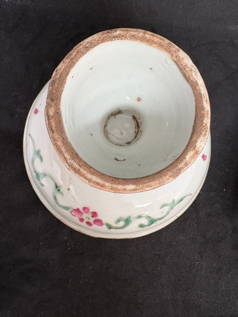 清時代唐時代徳化窯博古圖紋様 磁器大花瓶 伝世品焼物 粉彩