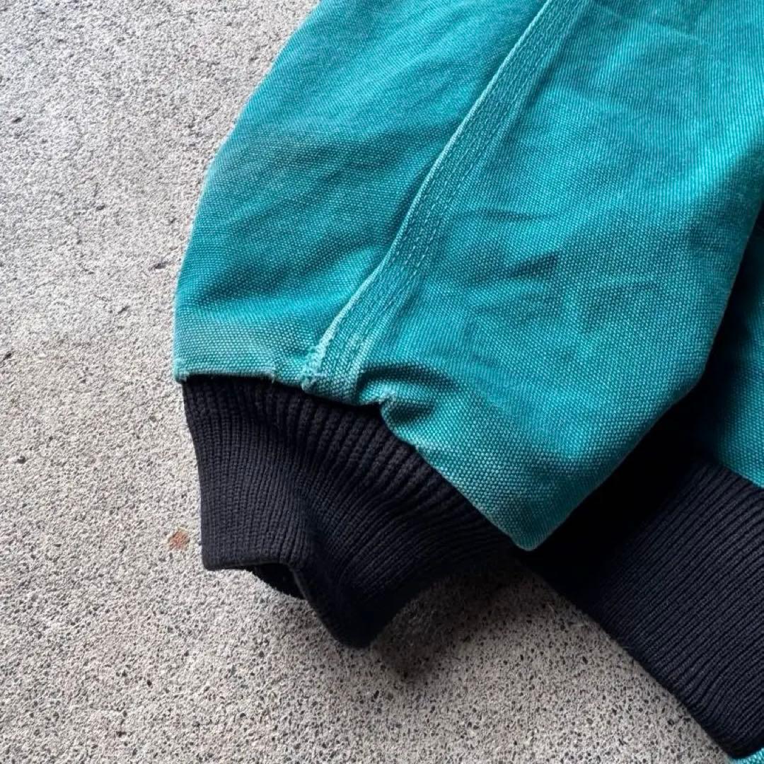 カーハート 星タグ 90s アクティブ ジャケット ターコイズ グリーン ブルー