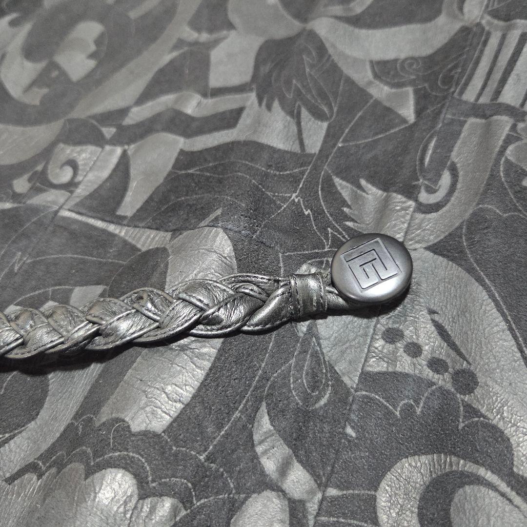 希少デザイン ピエールバルマン レザーコート 羊革 Free