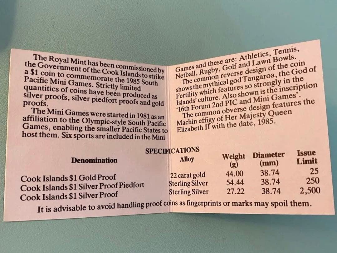 中*郎様 希少品！COOK S クックアイランド　1985年　1 ド