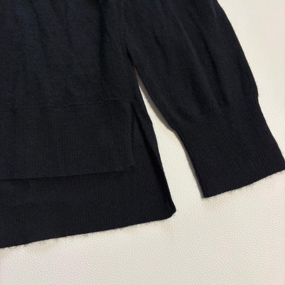 MORABITO PREMIER タートルネック　薄手 カシミヤ100 黒