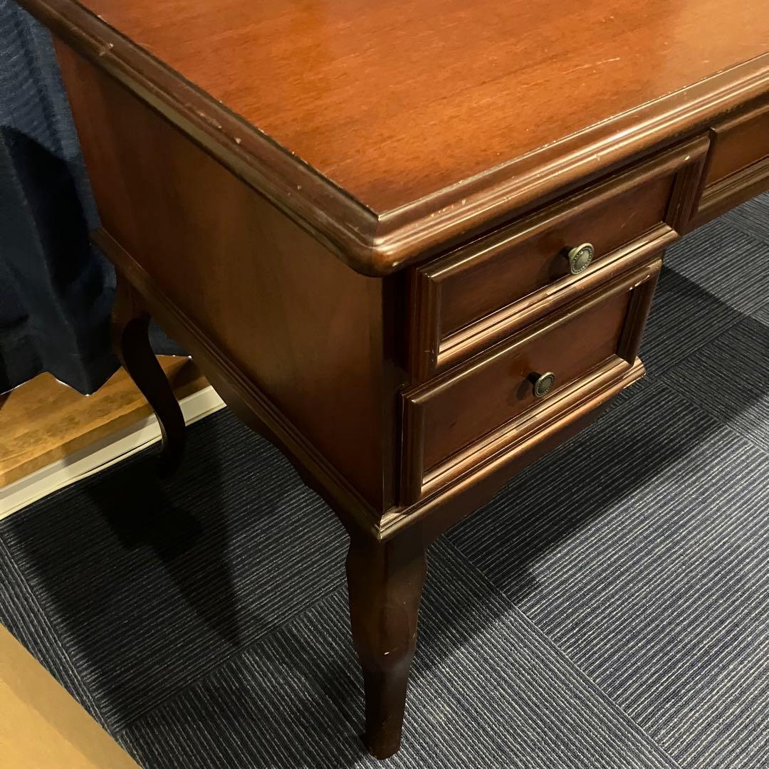 A2C17■東海家具 猫脚 両袖デスク KENT ケント アンティーク机